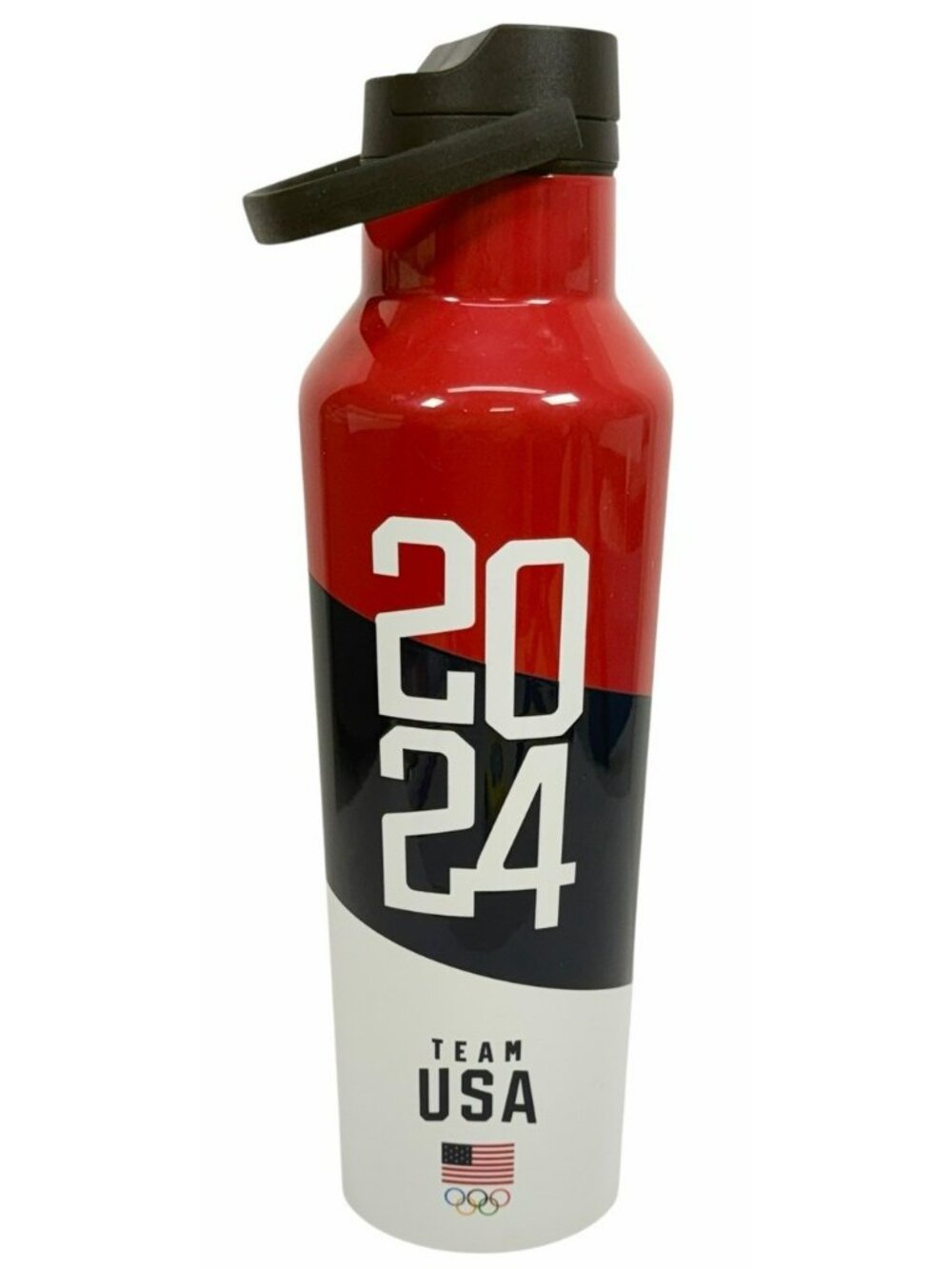 Corkcicle Team USA 2024 Olympics 20 oz Metal Sport Canteen Red White Blue w/ Lid